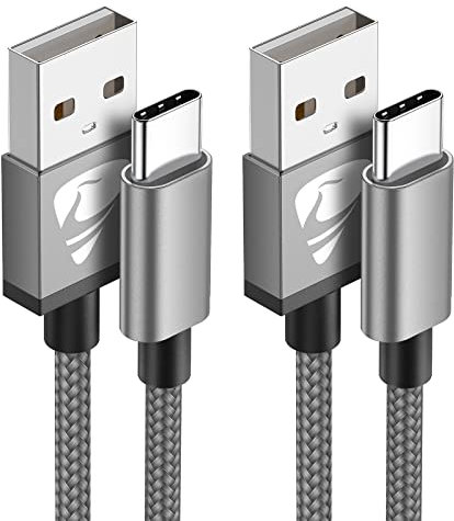 Yosou USB C Charger Cable 2M 2Pack USB A to USB C Type C Charger Fast Charging 3A Lead Braided for Samsung Galaxy S22 S21 S20,Pixel 8 7 6,PS5,Switch