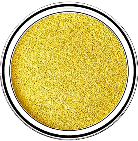 SABBIA COLORATA Decorazione Sottile 0,7-1,2 mm SHABBY TREND® IN VASO (1500 Gr, GIALLO)