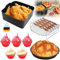 ZOBMIO 8 Sets Airfryer Zubehör, Zubehör Heißluftfritteuse Wiederverwendbar, Heißluftfritteuse Zubehör, Heissluftfritteuse Zubehör für Philips Airfryer Xl 6,2L, Cosori 5,5L 4,7L, Cecotec 6L Etc