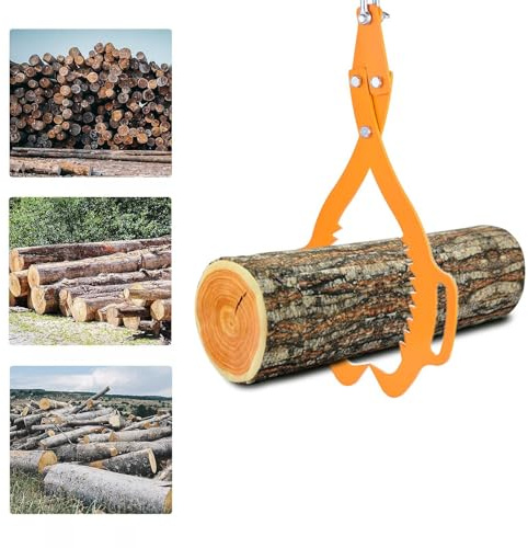 Pinze di registrazione, pinze di sollevamento di tronchi,Tong log antideilo da 30 pollici 2 artiglio - Capacità di di 3307 libbre di legno pesante per ATV, carrello elevatore, camion, trattore