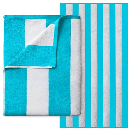 GC GAVENO CAVAILIA Microfiber Beach Towel Large - Super Absorbent Sand Free Beach Towels - Extra Large Beach Towel for Adults (100x200 cm) - Soft, Compact, Lightweight (1 Piece) - Aqua