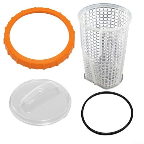 Kit pompa filtro a sabbia parti di ricambio per pompe piscina 58486 58497 58499 compreso dado P07018, coperchio filtro P07019, cestello P6562 e guarnizione P6563 per una corretta manutenzione