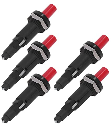 Qqmora Allumeur Piézo-électrique pour Gril, Bouton Poussoir Durable, Briquet de Cuisine pour la Cuisine en Plein Air, 5 Pièces