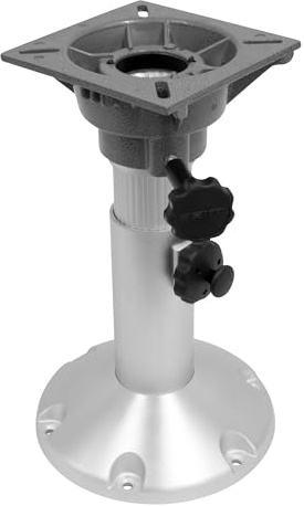 Wise 8WP21-18S Boat Seat Pedestal, Adjustable Height from 12 to 18, with Standard Seat Mount