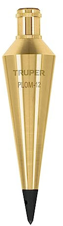 TRUPER PLOM-12 Brass Plumb Bobs 12 Oz (340 g)