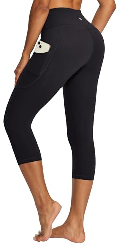 IUGA High Waisted Yoga Pants for Women with Pockets Capri Leggings for Women Workout Leggings Yoga Capris