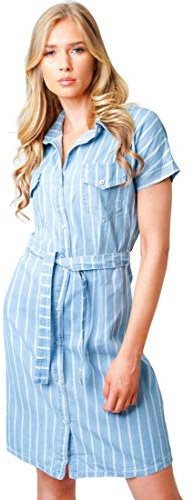 SS7 Womens Chambray Denim Shirt Dress