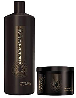 Sebastian Dark Oil Champú 1000 ml + Máscara 500 ml