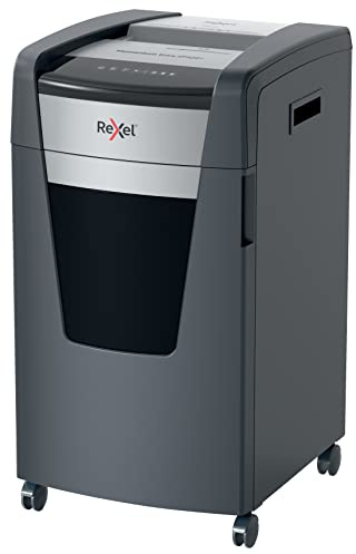 Rexel XP422+ Cross Cut Paper Shredder, Shreds 24-22 (70-80 gsm) Sheets At Once, P4 Security Level, Jam-Free Technology, Office Use, 85 Litre Pull-Out Bin, Black, Momentum Extra Range, 2021422X