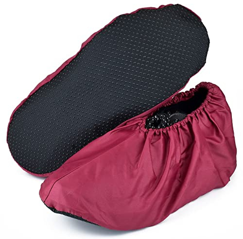 MELTU 1 Pair Reusable Shoe Covers, Non-Slip Washable Overshoes, Waterproof Boot Covers, Dustproof Overshoes for Household