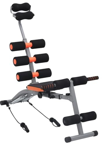 BaraSh Bauchtrainer in L-Form mit Elastischen Bändern RüCkentrainer FüR Zuhause Bauch TrainingsgeräT