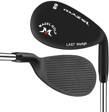 MAZEL Zeppe da golf da 68, 70, 72 gradi, per destrorsi, QPQ, nero, CNC fresato con sabbia per mazze da uomo (QPQ Black, RH 68D)
