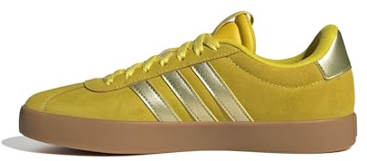 adidas Womens VL Court 3.0 Sportswear, Yellow/Gold Metallic/Utility Yellow, 6