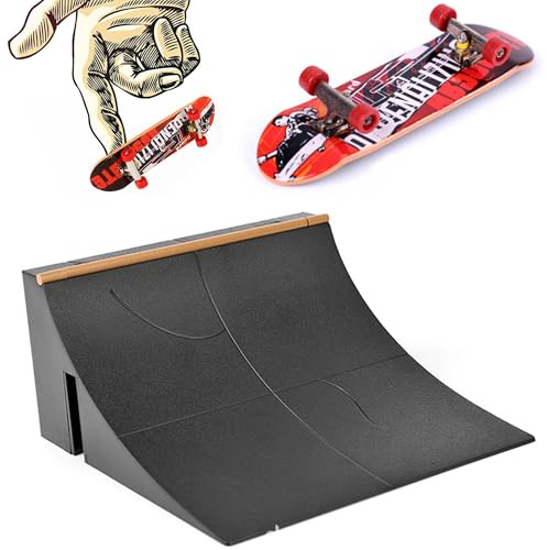 Gxdamxz Finger Skateboard Ramps Sets, Mini Skateboards Ramp, Fingerboard Ramp, Portable Training Accessories