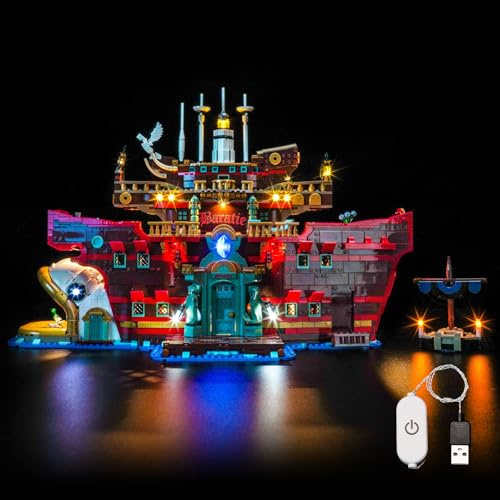 LocoLee Led Light Set Compatible with Lego 75640 The Baratie Floating Restaurant Led Decoration Lighting Kit Compatible with Lego 75640 Building Blocks Model,Only Lights Set,No Model