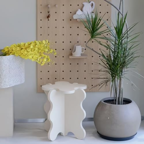 Minimalistiskt Blomsterbord, Enkel Kronbladsdesign med Rena Linjer Lätt Bord för Modern Heminredning