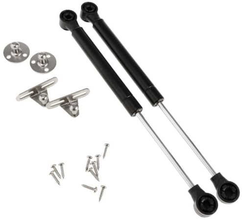 dijiusidy Heavy Duty Spring Strut Lift Support with Brace Bracket Cabinets and Display Tables Suitable Strut for Kitchen Cabinets Window Cabinet Lid Stay Lift Up Stay, 270mm