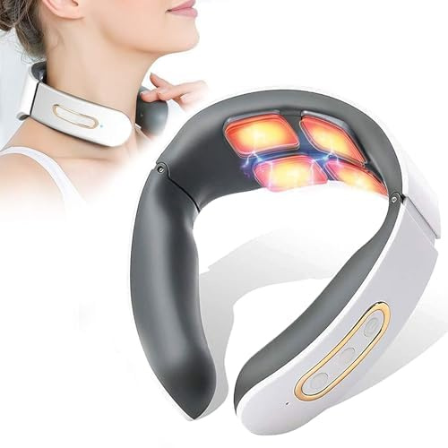 Masajeador Cuello Cervical, 6 Modos y 9 Niveles, Termoterapia de 42 °C