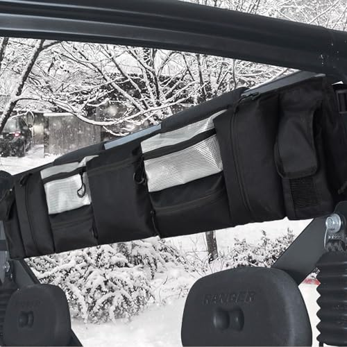 UTV Organizer för rullbur – cargo bakre förvaringsväska växelväska universellt lämplig för de flesta Polaris Ranger Yamaha Kawasaki UTVs