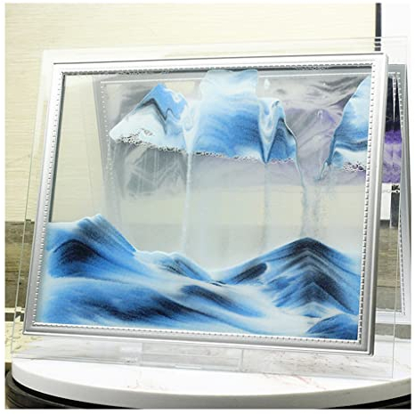 Sandglas ， Timer, Sandglas Sand Klocka Timer timglas present Kvicksand Målning 3d Landskap Sandglas Glas Hantverk Timglas Heminredning Tillbehör Sandklocka Modern Födelsedagspresent timglasprydnad (C