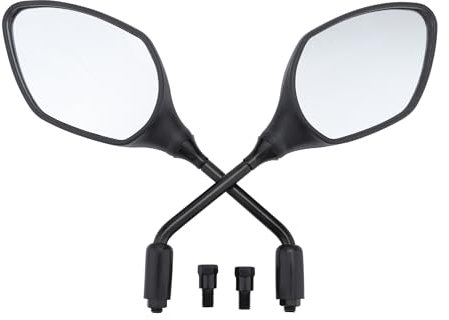 GOOFIT 10mm Motorcycle Rear View Side Mirror 360 Degrees Rotation M10 Replacement for SX150 150X 150 UTV Moped ATV Scooter Suzuki Large Displacement Motorcycle Quad Pit Dirtbike Black