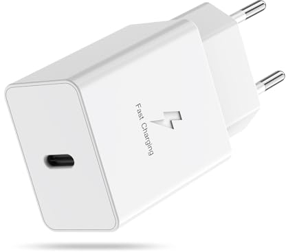 Schnellladegerät für Samsung 15W Ladegerät, USB C Netzteil PD Ladeadapter Stecker für Samsung Galaxy S23 S22 S21 S20 Ultra 5g S10 S9 S8 A54 A53 A34 A14 A13 M53 M13, für iPhone Handy/iPad/Tablet