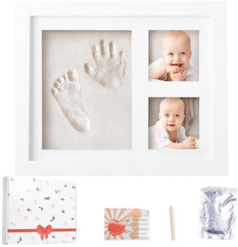 Gipsabdruck Baby Hand Und Fuß,Baby Gipsabdruck Set,Hand Und Fußabdruck Set Baby,Baby Fussabdruck Set,Handabdruck Baby,Geeignet Für Babys Im Alter Von 3–6 Monaten, Um Spuren Zu Hinterlassen