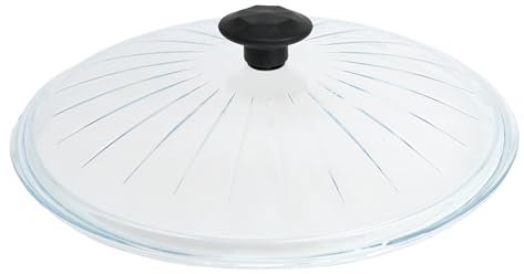 DIVCHI Glass Pan Lid For Saucepan Pots, Multi-use Stockpots Lid With Strong Handle, Design To Fit Casseroles Pan, Compatible Lids Cover For Sauté Pans, Pots, And Saucepans (20cm)