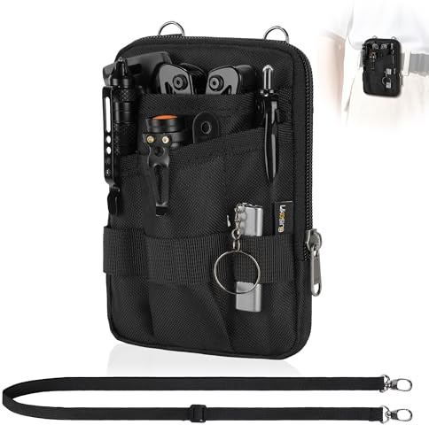 Likesing Pocket Tool Pouch, Oxford Pocket Organizer with Removable Strap