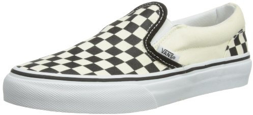 Vans Jungen Unisex Kinder Classic Slip-on Hausschuhe, Black/White Checker/White, 18 EU