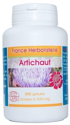GELULES ARTICHAUT feuille 200 gélules dosées à 200 mg.