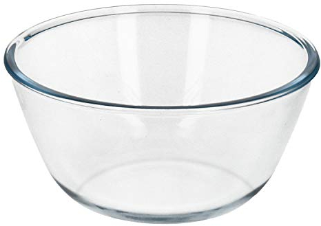 Bol De Cristal, Ideal Para Mezclas. 2.0 Litros. Libre BPA, Cristal De Borosilicato.Ensaladas, Postres, Cocina, Resposteria