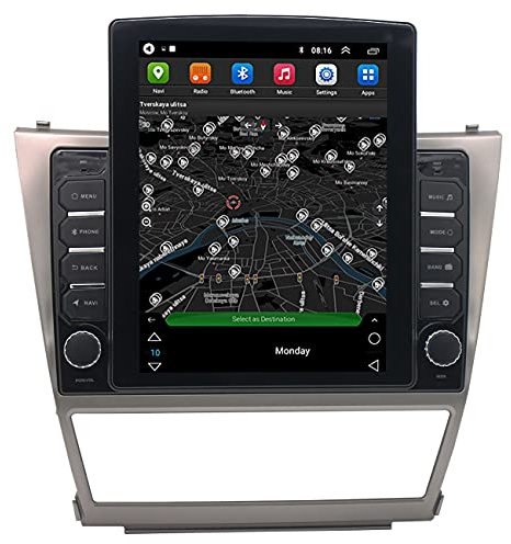 Dr.Lefran Navegación automotriz, 2G RAM 10.1 Pulgadas Android 10 para Toyota Camry 2006-2011 Audio estéreo Radio Video Pantalla Vertical Sistema de navegación GPS,WiFi 1g+16g