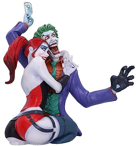 Nemesis Now Busto Oficial de The Joker y Harley Quinn, Multicolor, 37,5 cm, 37.5cm