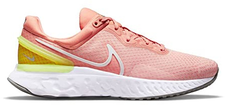 Nike React Miler 3 DD0491-800, Womens Running Shoes, pink, 40 EU