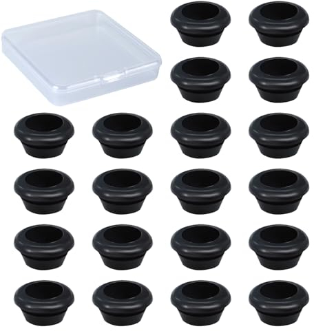 20 Pezzi Guide in Gomma Gommini per Supporti per Pentole Piedini in Gomma Fornello Camper Passacavo in Gomma per Auto Camper Accessori Compatibili con Aste da 5 mm di Dometic, Smev e Thetford