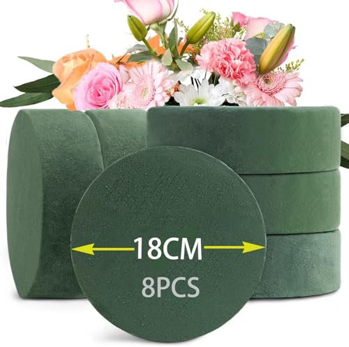 JMIATRY 8 Pezzi 18x4CM Spugna Fiori, Spugna per Fiori, Spugna per Fiori Finti per Fiori Finti, Fiorista, Matrimonio