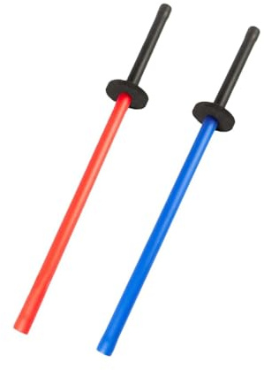 Baoblaze 2x Foam Training Sword Set Martial Arts Training Equipment Portable Anti-slip Padded Sparring Bokken for Swordsmanship Adults