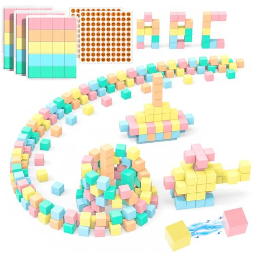 TYFYH 60 pezzi di mattoncini magnetici per bambini, blocchi di costruzione magnetici, magnetici, giocattoli per bambini, magneti a partire da 3, 4, 5, 6, 7, 8, regalo per ragazzi e ragazze