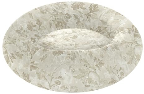 Beige delikat blommig design husdjur kattbädd halkfri fluffigare ortopedisk hundbädd för extra liten storlek husdjurstillbehör