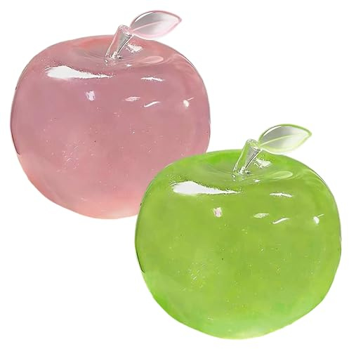 Giocattolo Squish, 2 Pezzi Giocattoli Antistress, Giocattoli Fidget In Gomma Morbida Modellabile - Giocattolo Alimentare Realistico Con Foglie Squish