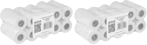 OFFICE PRODUCTS Rouleaux de papier thermique pour caisse enregistreuse / 10 rouleaux - 80 mm x 30 m/Blanc/Rouleaux de papier thermique pour imprimantes de reçus/Sans BPA (Lot de 2)