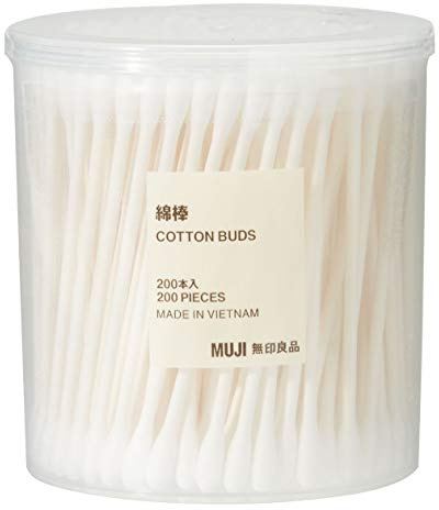 Muji Cotton Buds 200pcs inside White Color