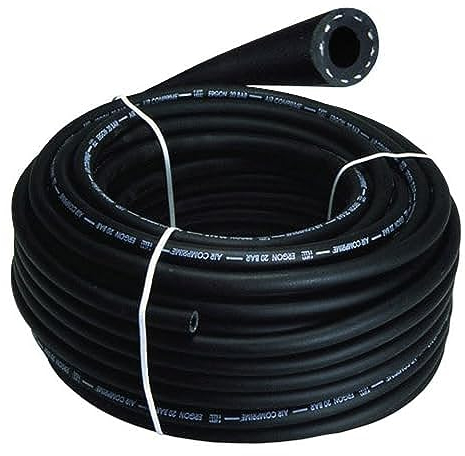 WOLFPACK LINEA PROFESIONAL - Manguera Aire Comprimido Negro 10 x 19 mm. 20 bares Rollo 50 metros