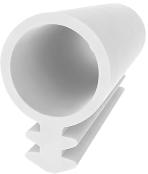 Schlauchdichtung für Holzfenster und Türen - Weiß - 10 Meter - Gummidichtung - 8 mm Durchmesser - Fenster- und Türdichtung - Zugluft- und Schallschutz