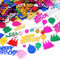 ZHIHUI Bunte sortierte Happy Birthday Konfetti, mehrfarbige Tischkonfetti-Tasche, Regenbogen-Party-Dekorationen, Tischdekoration, Karten, Streusel, Geschenke für Frauen, 15 g