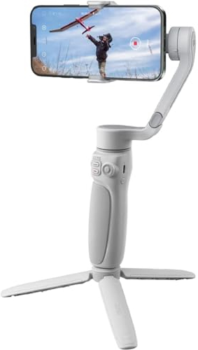 ZHIYUN Smooth Q4 [Oficial] Estabilizador de Movil 3 Ejes, Gimbal Móvil para iPhone 13 Pro MAX 12, Samsung, con Varilla de Extensión de 215 mm, Trípode, Estabilizador para Vídeos de Youtube y Tiktok