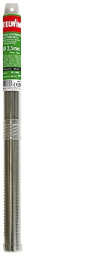 Telwin Electrodos rutiles en acero inoxidable para soldar, 10 piezas, D. 2.5 mm