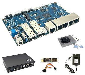 Banana Pi BPI-R3 Wi-Fi 6 OpenSource Wireless Dual Band OpenWRT Router Board con MediaTek MT7986 (Filogic 830), supporta 5x GbE e 2x SFP da 2,5 GbE (caso bundle2-BPI R3+)