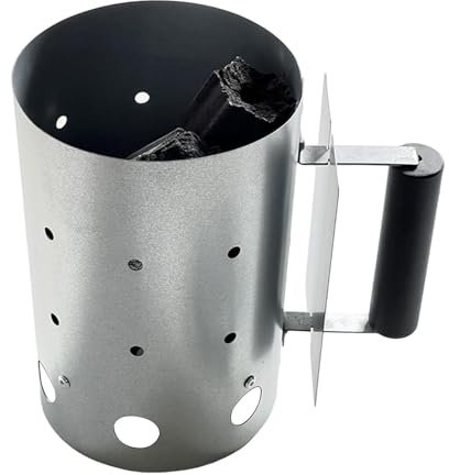 Cubo de encendido de carbón,Cubo de carbón para barbacoa | Cubo de encendido para camping,Diseño eficiente del barril ardiente de la leña del cubo del hierro inoxidable que acampa para la olla calient